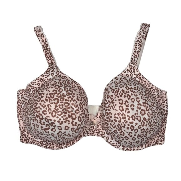 Victoria’s Secret Bra Sz.36DDD Body By Victoria Full Cover Leopard Print Soft - Picture 1 of 7